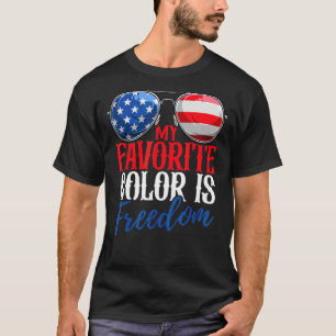 Camiseta Minha Cor Favorita É A Liberdade 4 De Julho Americ