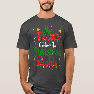 Camiseta Minha Cor Favorita É Luz De Natal Meninos Meninos