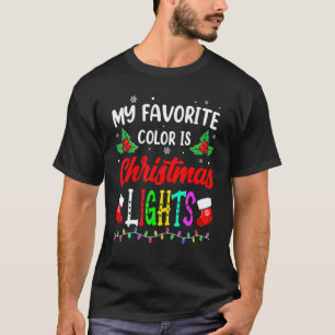 Camiseta Minha Cor Favorita É Noite Noel Hat Xm