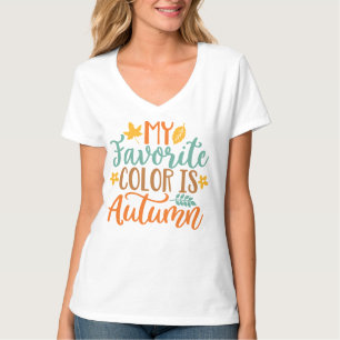 Camiseta Minha cor favorita é o outono