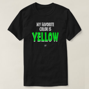 Camiseta Minha Cor Favorita É – Série de Piadas de Cor Erra