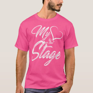 Camiseta Minha Coração Está Naquele Palco Recital De Dança