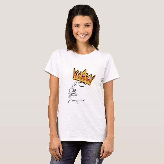 Camiseta Minha Coroa, Meu Poder – Eu Sou Sua Rainha (Frente Completa)
