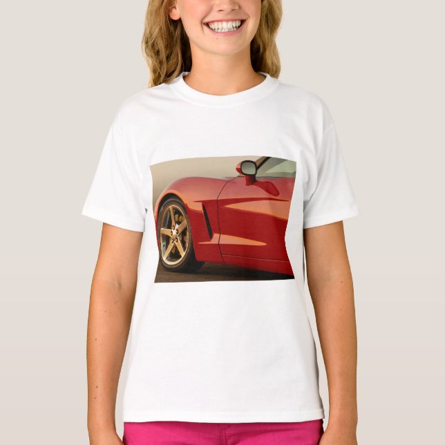 Camiseta Minha corveta vermelha (Frente)