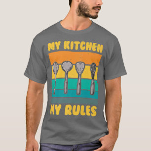 Camiseta Minha Cozinha Minhas Regras Cozinhar Chef de Hobby