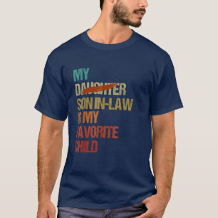 Camiseta Minha Criança Favorita Vintage Mãe Mãe Em Direito