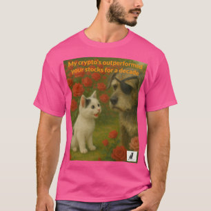 Camiseta Minha criptografia superou suas ações por uma déca