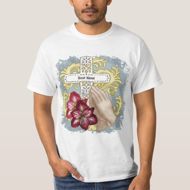 Camiseta Minha Cruz Cristã Amaryllis (Frente)