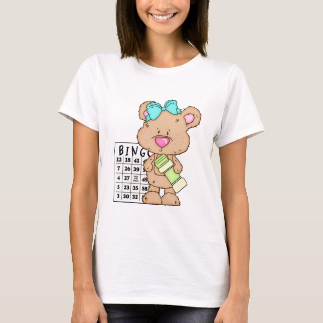 Camiseta Minha divertida saia do Urso Bingo (Frente)