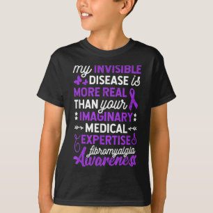 Camiseta Minha Doença Invisível É Mais Real, Fibromialgia