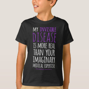 Camiseta Minha Doença Invisível É Uma Fibromialgia Real Awa
