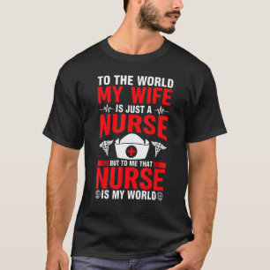Camiseta Minha Enfermeira Esposa Marido Enfermagem Cna Rn L