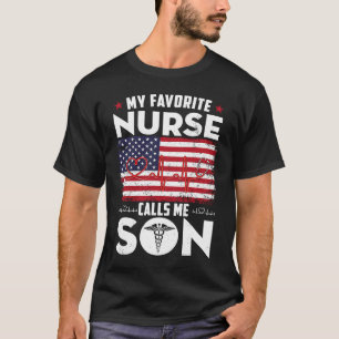 Camiseta Minha Enfermeira Favorita Me Chama De Bandeira Ame