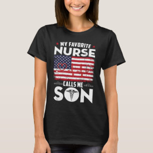 Camiseta Minha Enfermeira Favorita Me Chama De Bandeira Ame