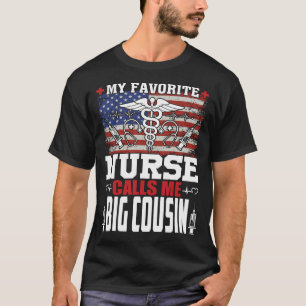 Camiseta Minha enfermeira favorita me chama de Dia de os pa
