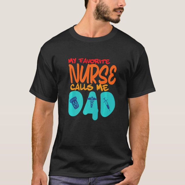 Camiseta Minha enfermeira favorita me chama de enfermeira P (Frente)