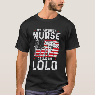 Camiseta Minha Enfermeira Favorita Me Chama de Lolo Avô Fil