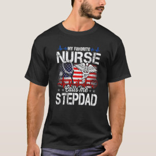Camiseta Minha Enfermeira Favorita Me Chama de Padrasto Enf
