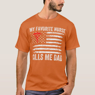 Camiseta Minha Enfermeira Favorita Me Chama De Pai Bandeira