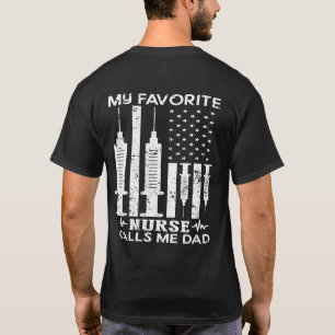 Camiseta Minha enfermeira favorita me chama de presente de 