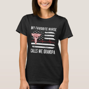 Camiseta Minha enfermeira favorita me chama de vovô enferme