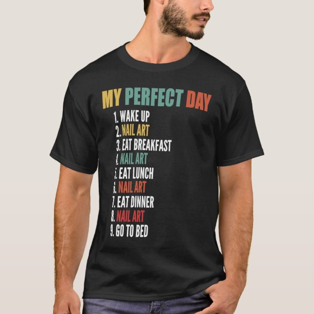 Camiseta Minha Engraçada Arte De Unhas (Frente)