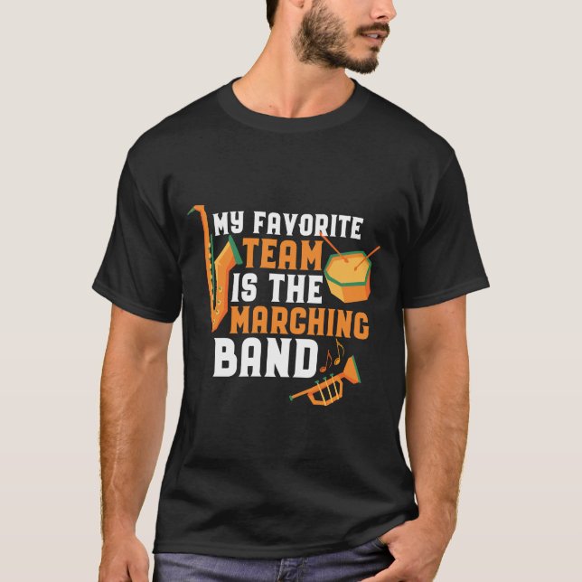 Camiseta Minha Equipe Favorita É Engraçada Pela Banda Marci (Frente)