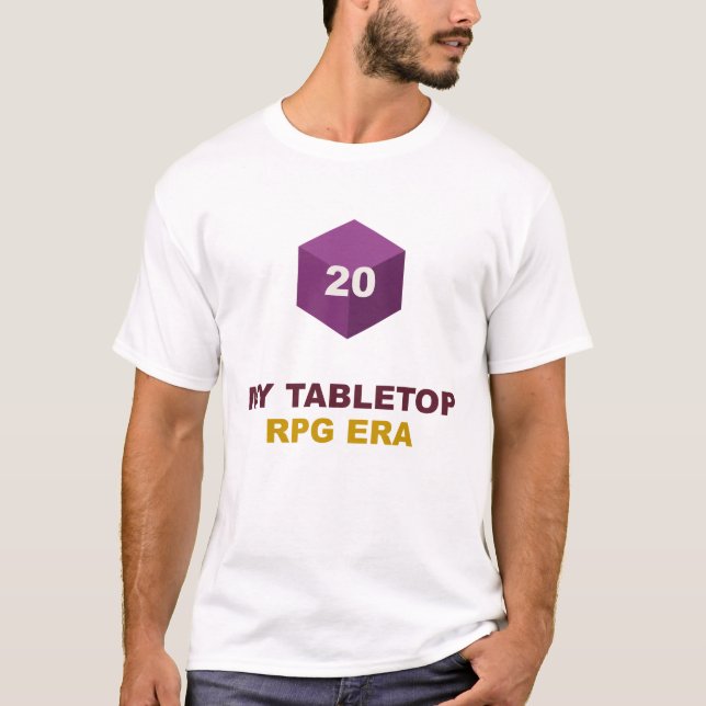 Camiseta Minha Era de Rpg de Mesa (Frente)