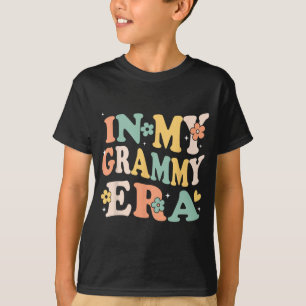 Camiseta Minha Era Grammy Engraçado Sarcástico Groovy Retro