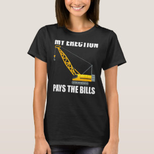 Camiseta Minha Ereção Paga As Contas Engraçadas Gi