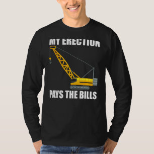 Camiseta Minha Ereção Paga As Contas Engraçadas Gi