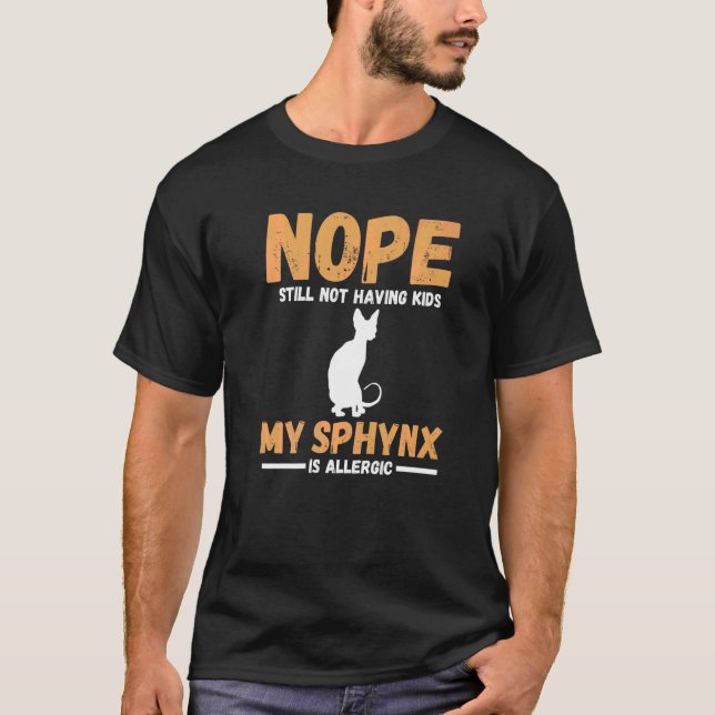 Camiseta Minha Esfinge é alérgica (Frente)