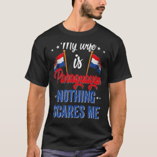 Camiseta Minha Esposa É Bandeira Do Patrimônio Paraguai No