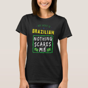Camiseta Minha Esposa É Brasileira Brasil Raízes Do Patrimô