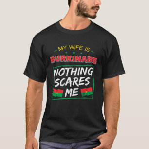 Camiseta Minha Esposa É Burkina Faso Heritage Raízes F