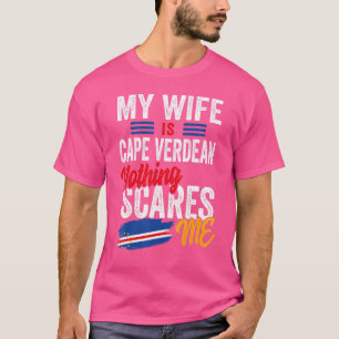 Camiseta Minha Esposa É Cabo Verde Bandeira Do Patrimônio S