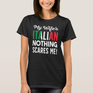 Camiseta Minha Esposa É Italiana Marido Italiano