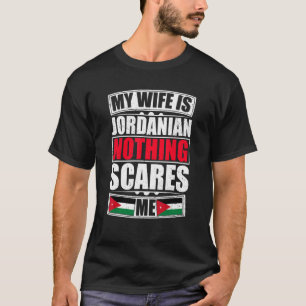 Camiseta Minha Esposa É Jordaniana Nada Me Assusta, Jordan
