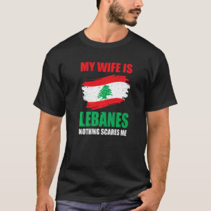 Camiseta Minha Esposa É Libanesa Nada Me Assusta O Orgulho 