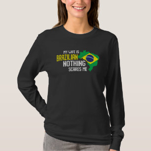 Camiseta Minha Esposa É Patrimônio Brasileiro Raízes Bandei