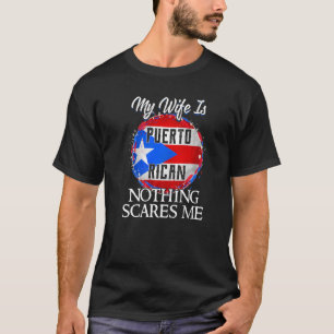 Camiseta Minha Esposa É Porto Rico Heritage Raiz Bandeira H