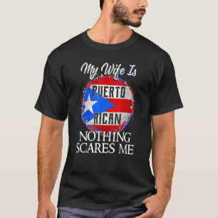 Camiseta Minha Esposa É Porto Rico Heritage Raiz Bandeira H