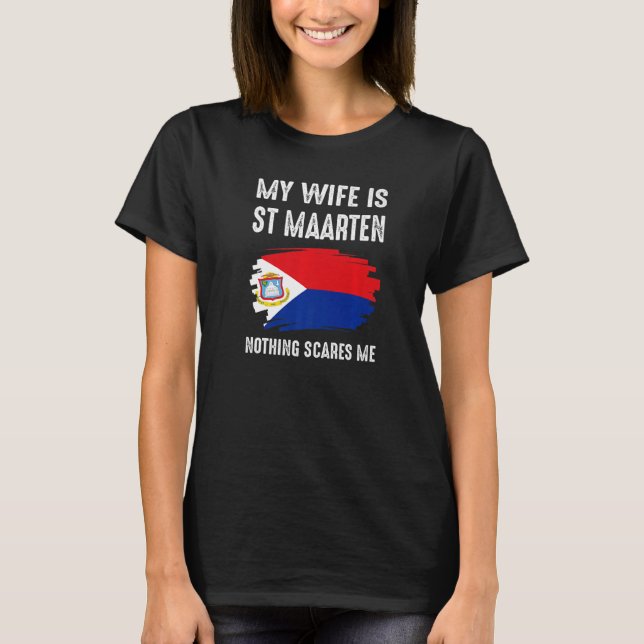 Camiseta Minha Esposa É Santo Marten Primavera Raízes Do Pa (Frente)