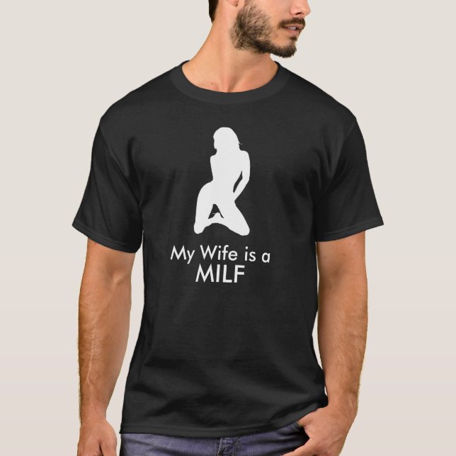 Camiseta Minha esposa é um MILF (Frente)