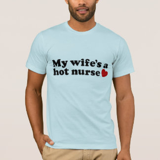 Camiseta Minha esposa é uma enfermeira gostosa