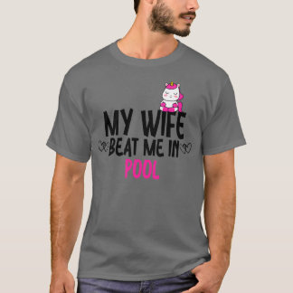 Camiseta Minha Esposa Me Bateu Na Piscina