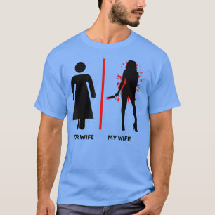 Camiseta Minha Esposa, Seu Assassino De Esposas, Festa De H