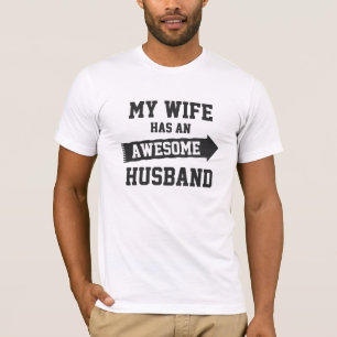 Camiseta minha esposa tem um marido incrível