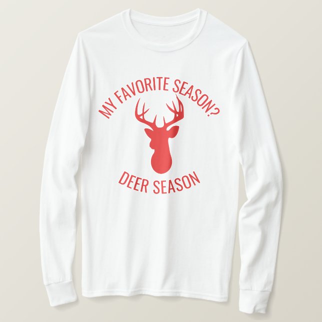 Camiseta Minha estação favorita é a estação do veado | Deer (Frente do Design)