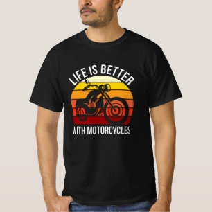 Camiseta Minha Estrada de Moto Engraçada, Carro de Bicicle